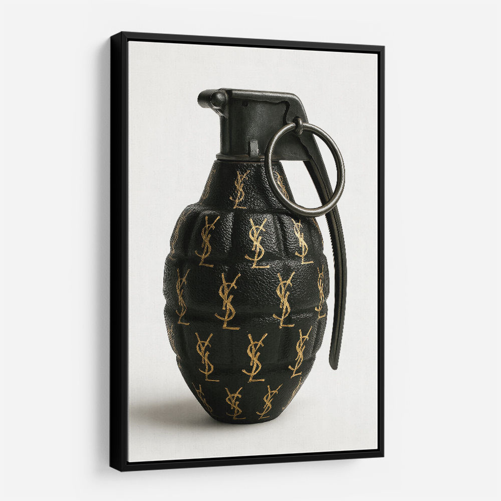 Saint Laurent Fashion Inspired Grenade Wall Art  
